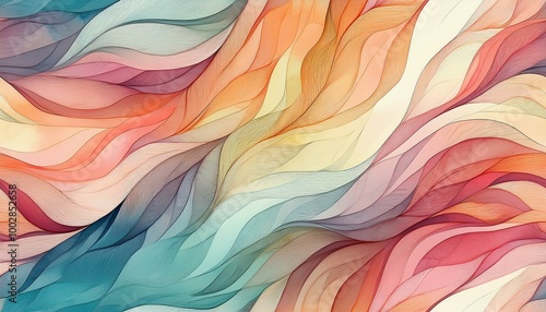 Abstract art with swirling lines