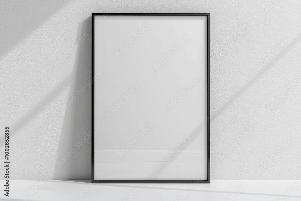 A3 Poster Mockup on White Background created with Generative AI A3 Poster Mockup on White Background created with Generative AI
