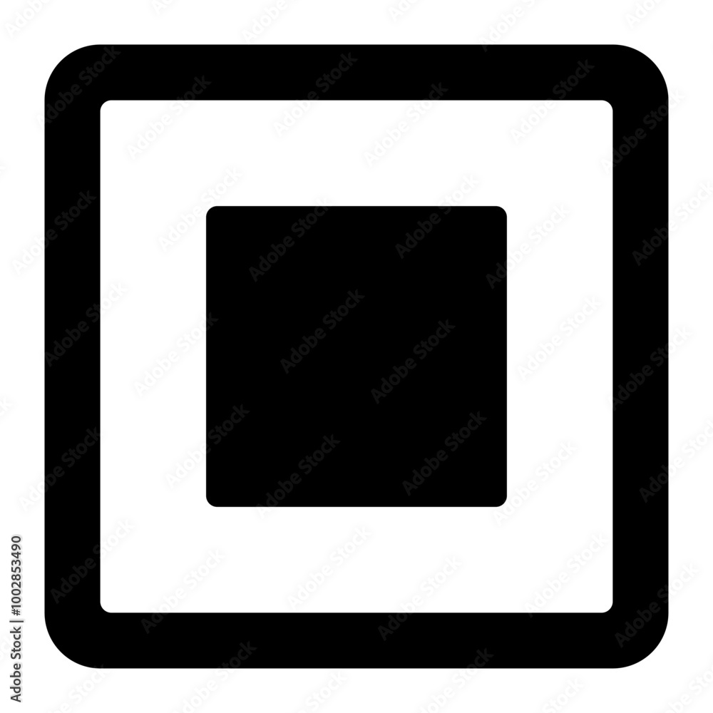 stop button glyph icon stop button glyph icon
