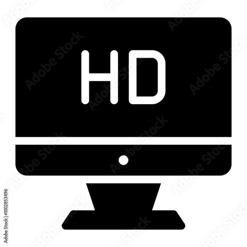 television glyph icon