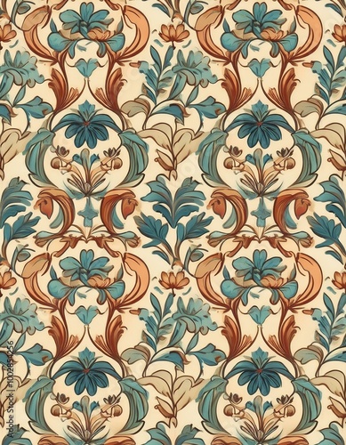 Vintage floral pattern design