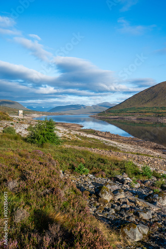 Loch Glascarnoch in the Scottish Highlands, looking west. photo