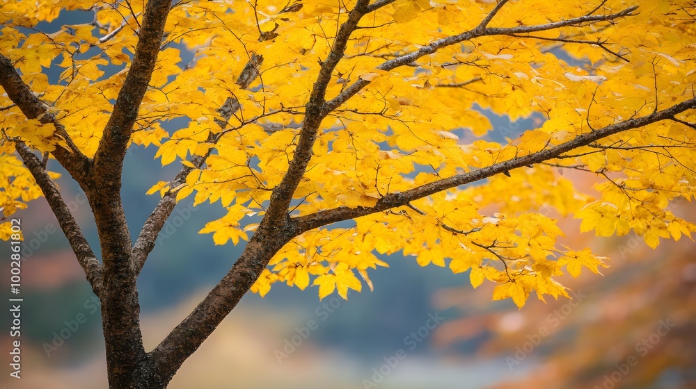 Beautiful leaf color of big tree in autum season Beautiful leaf color of big tree in autum season