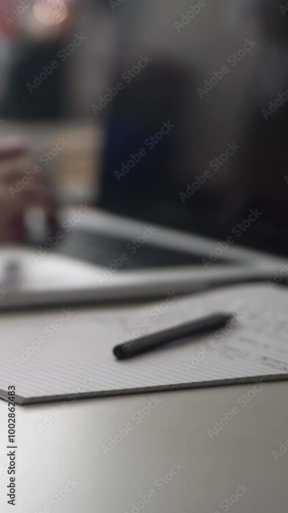 Remote Work: Man Creating Ideas Through Journaling Remote Work: Man Creating Ideas Through Journaling