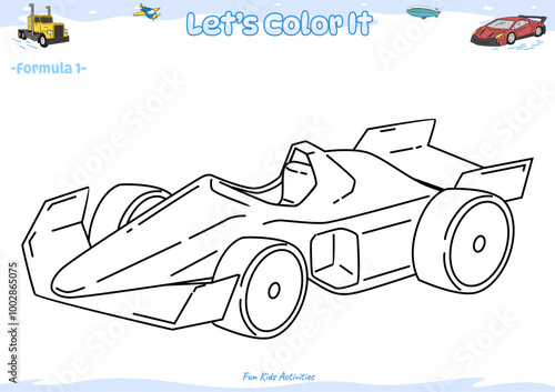 Lets color it formula 1 3.ai
