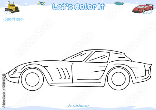 Lets color it Sport car 2.