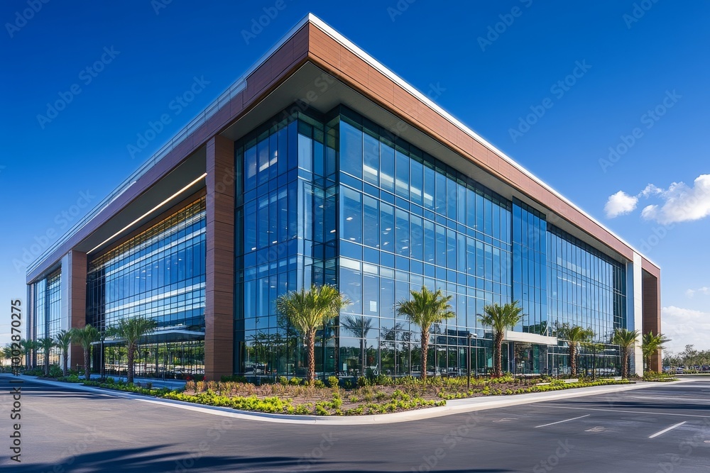 Office building exterior, Generative AI Office building exterior, Generative AI