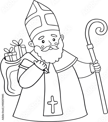 Saint's Day icon on transparent background