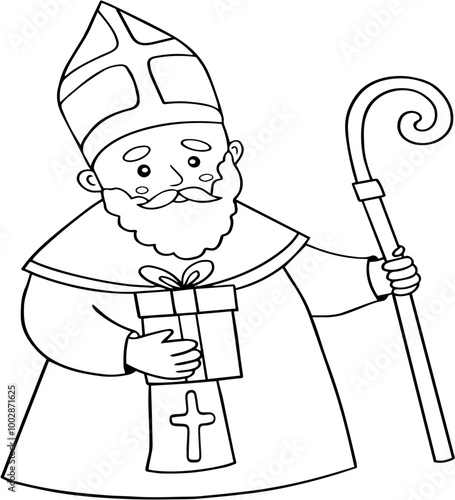 Saint's Day icon on transparent background