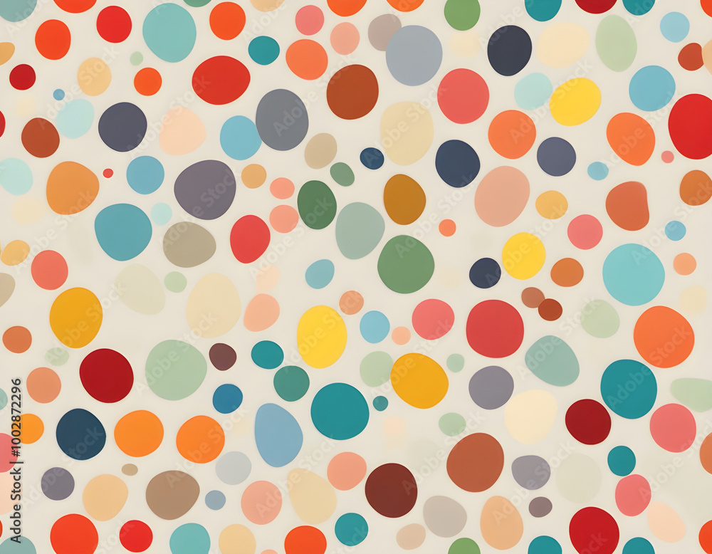 Seamless light colored irregular polka dot background Seamless light colored irregular polka dot background