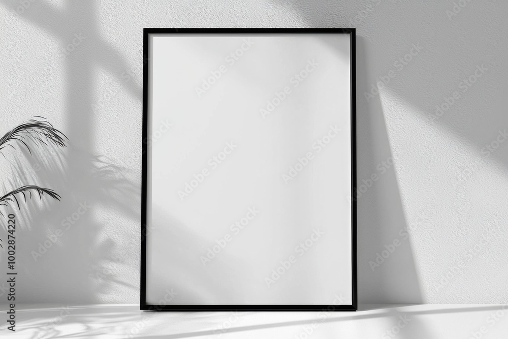 A3 Poster Mockup on White Background created with Generative AI A3 Poster Mockup on White Background created with Generative AI