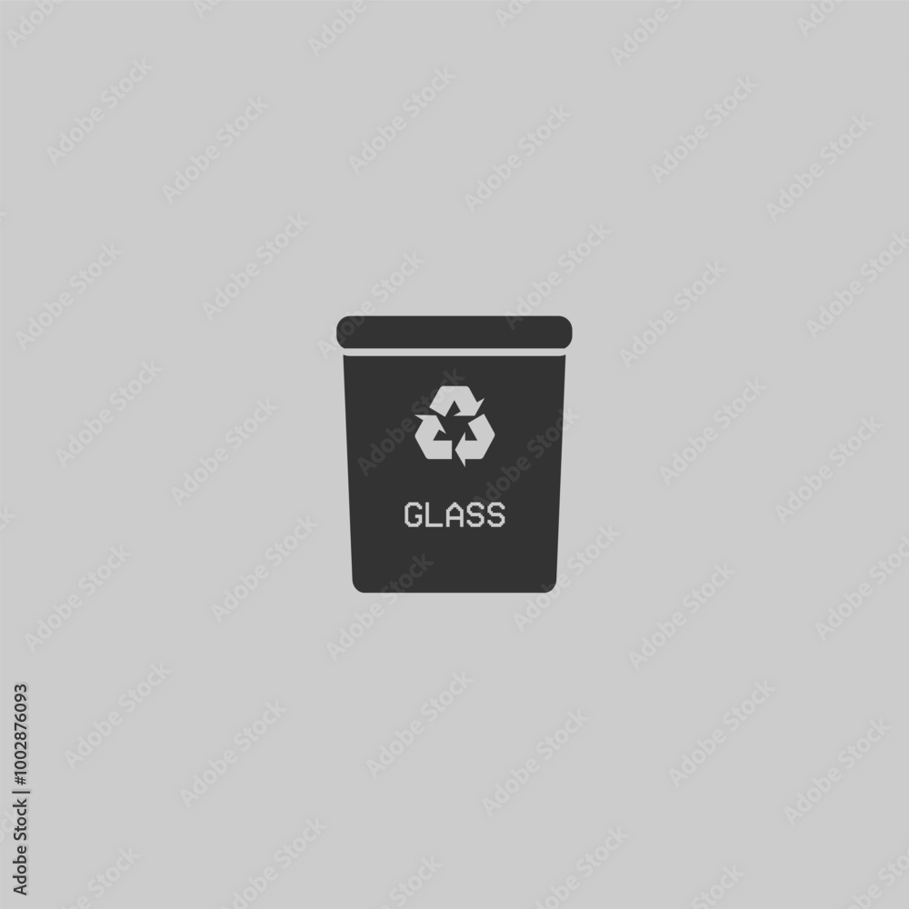 Waste recycling, glass recycling icon in dark gray color with no white color and no stroke. Environment and environmental protection. Waste recycling, glass recycling icon in dark gray color with no white color and no stroke. Environment and environmental protection.