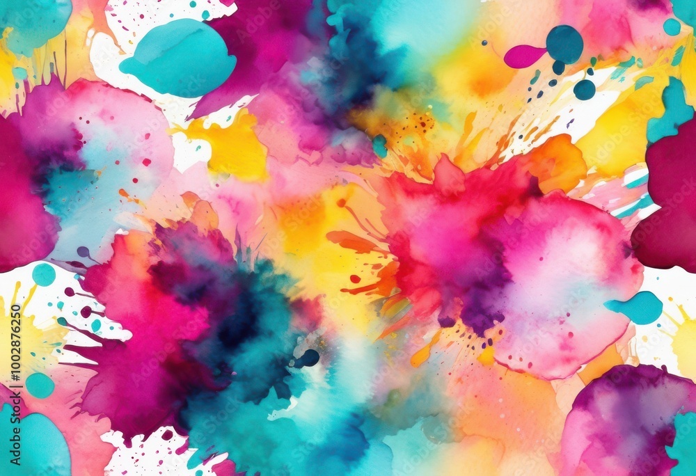 Obraz premium stunning vibrant watercolor texture backgrounds perfect eye catching branding creative design projects, colorful, artistic, abstract, smooth, pattern