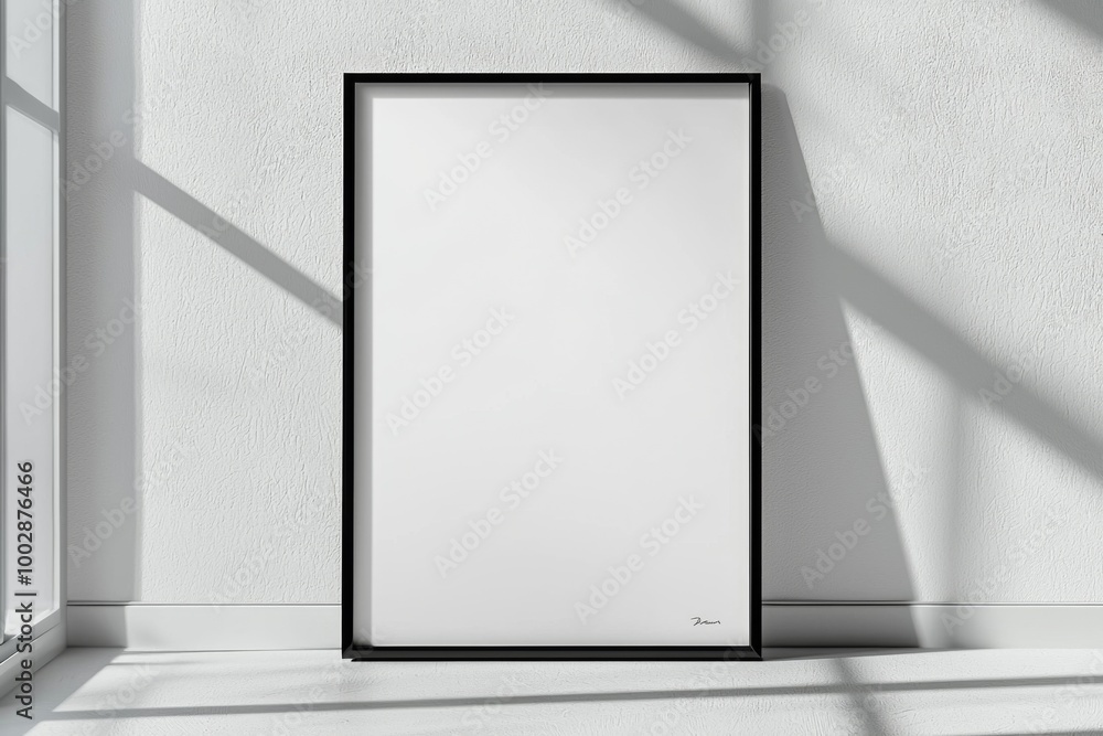 A3 Poster Mockup on White Background created with Generative AI A3 Poster Mockup on White Background created with Generative AI