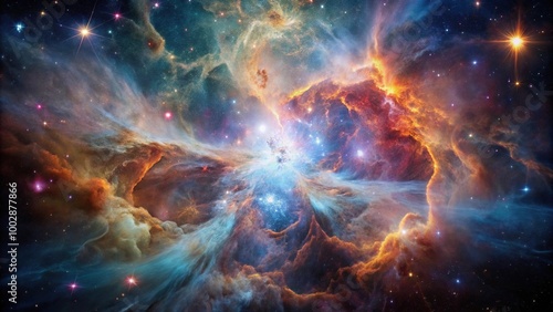 A stunning image of an aerial nebula formation in the interstellar medium