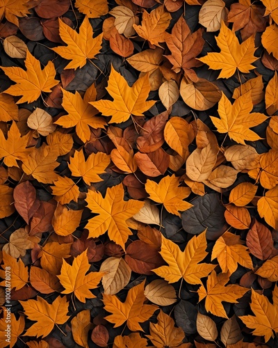 autumn leaves on the ground