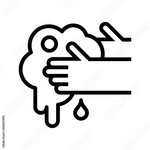 Washing hand icon, Washing hand sign vector for web site Computer and mobile app