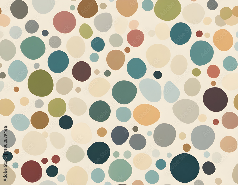 Seamless light colored irregular polka dot background Seamless light colored irregular polka dot background