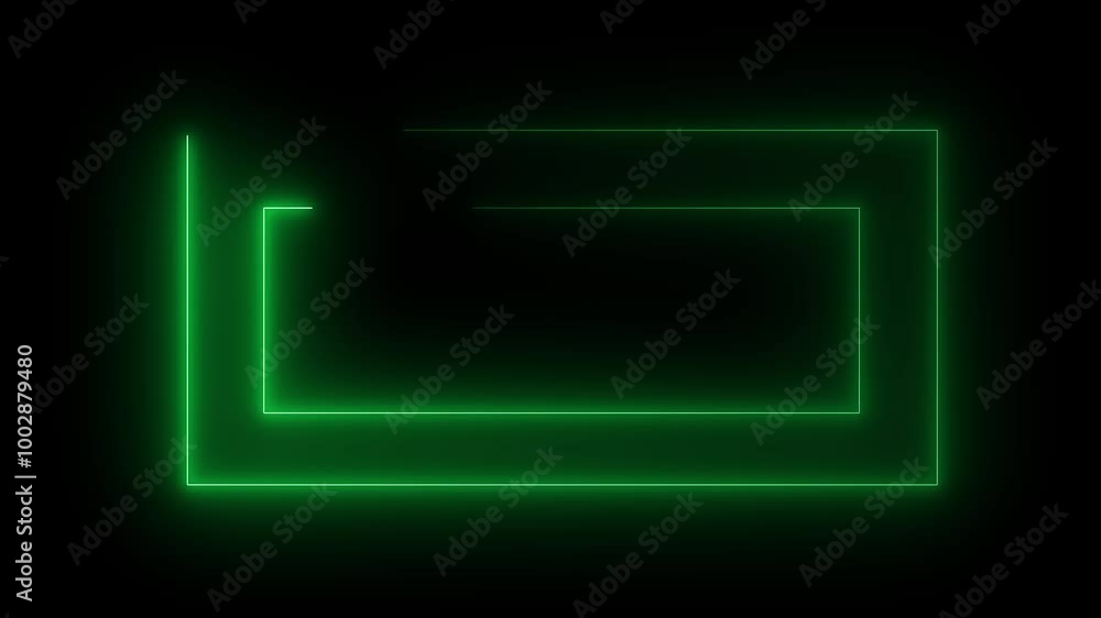 Futuristic neon glowing frame background. Futuristic neon glowing frame background.