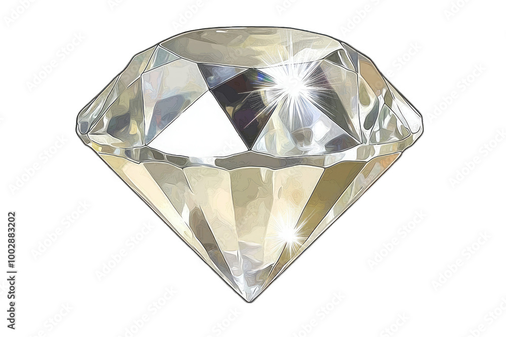 A stunning diamond showcasing brilliant clarity and a perfect cut, symbolizing luxury and elegance in jewelry design. A stunning diamond showcasing brilliant clarity and a perfect cut, symbolizing luxury and elegance in jewelry design.