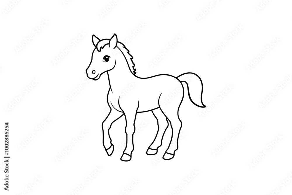 Horse silhouette vector style Horse silhouette vector style