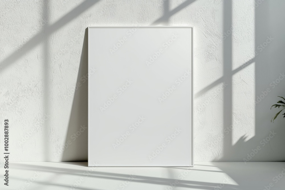 A3 Poster Mockup on White Background created with Generative AI A3 Poster Mockup on White Background created with Generative AI