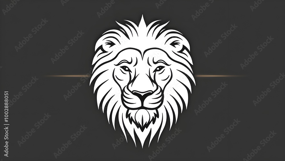 lion head illustration