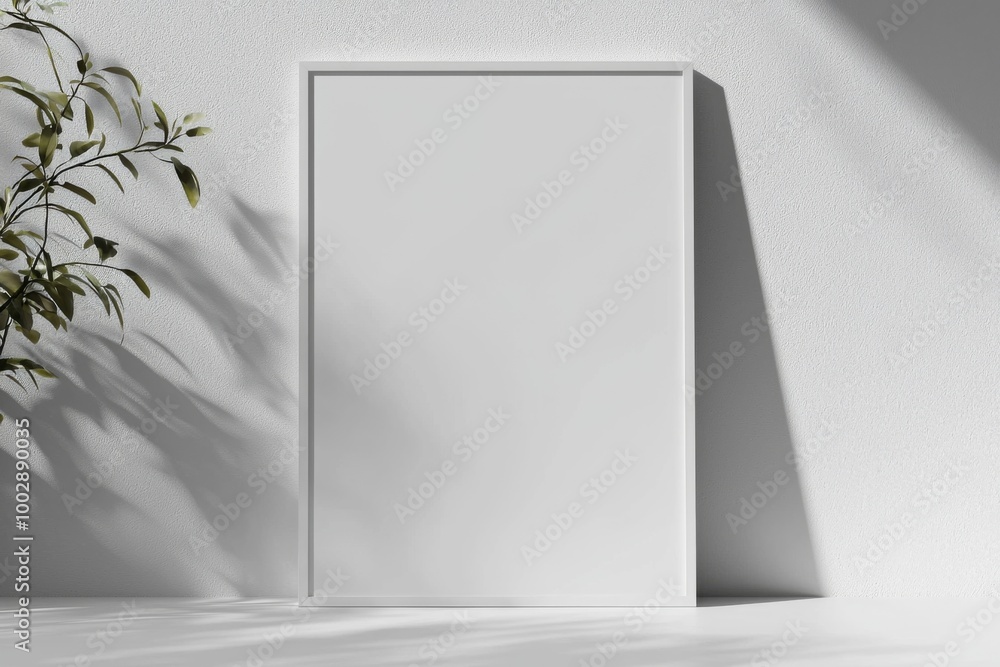 A3 Poster Mockup on White Background created with Generative AI A3 Poster Mockup on White Background created with Generative AI