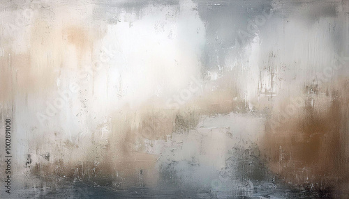 Abstract Beige and Grey Watercolor Background