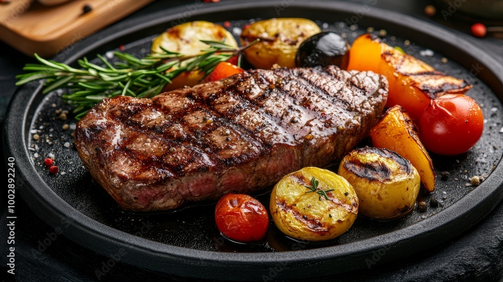 Filet of Grilled Steak with Vegetables
Filet of Grilled Steak with Vegetables