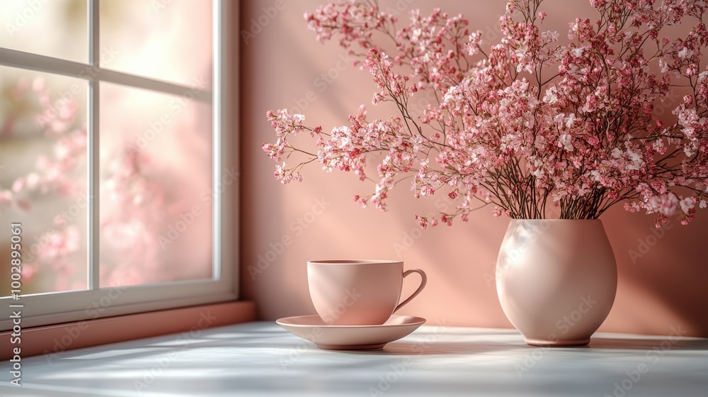Flat muted soft peach background with a delicate pastel finish Flat muted soft peach background with a delicate pastel finish