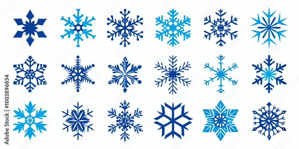 Snow icons VECTOR ILLUSTRATION Snow icons VECTOR ILLUSTRATION
