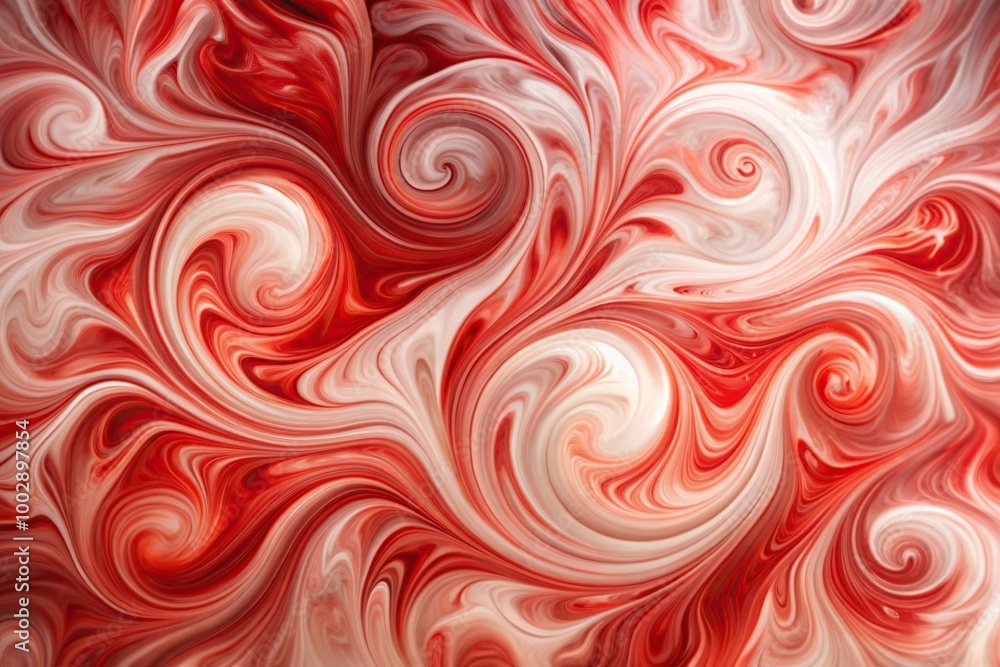 Abstract artistic texture with red and white swirls on a silhouette background Abstract artistic texture with red and white swirls on a silhouette background