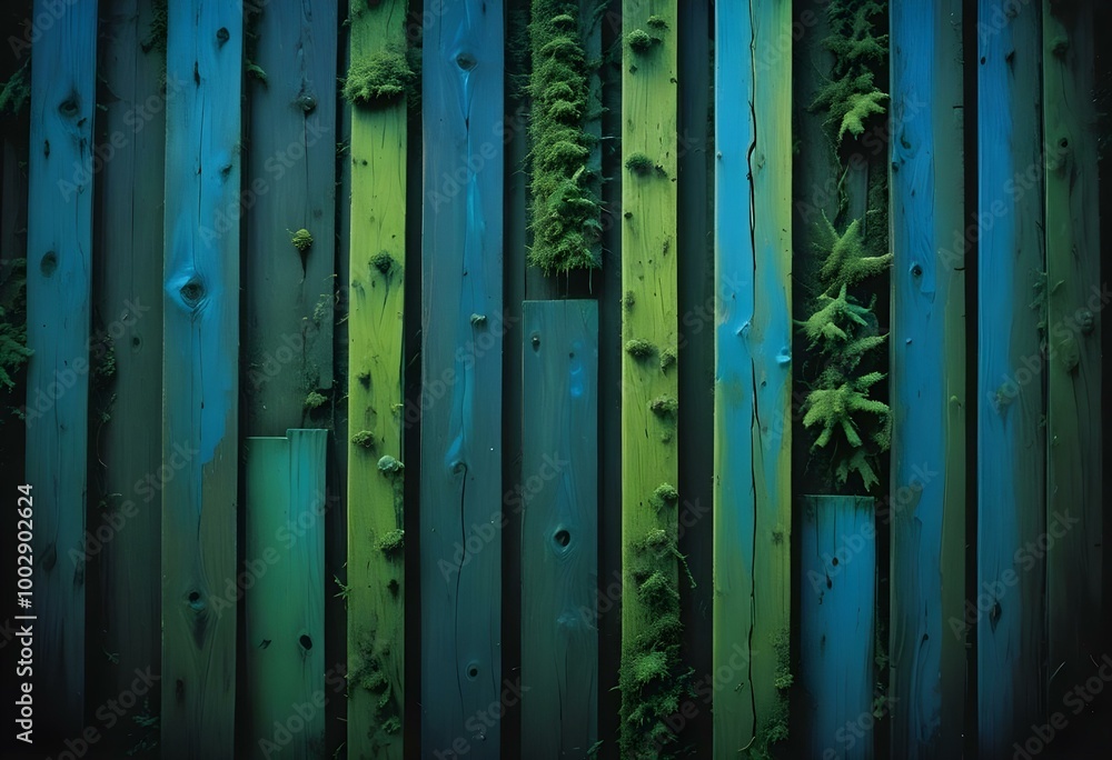 Fototapeta premium Dark wooden planks