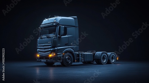 Full Shot of Lorry with Detailed Features