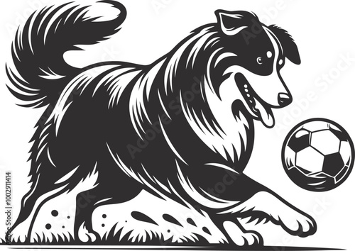 dog with ball