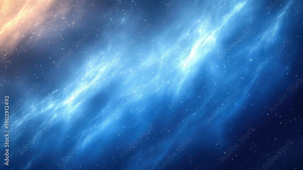 Naklejka premium Abstract Blue Gradient Background with Soft Lighting for Modern Design Projects