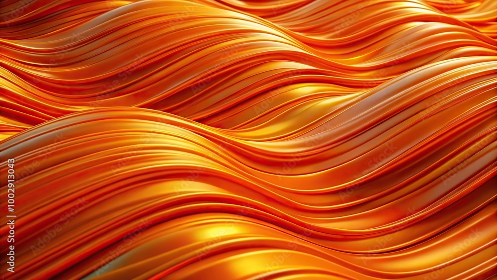 Abstract background of orange paint waves on a tilted angle Abstract background of orange paint waves on a tilted angle