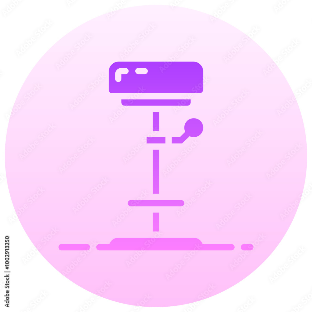 stool round gradient vector icon stool round gradient vector icon