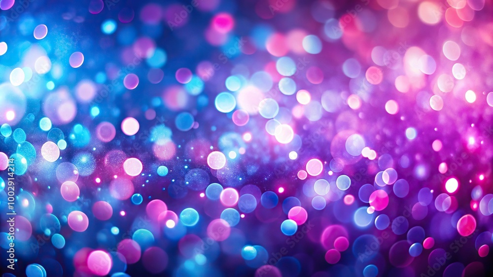 Abstract background of pink, purple, and blue bokeh lights reflecting Abstract background of pink, purple, and blue bokeh lights reflecting