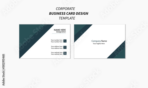 Clean Corporate Business Card  template 