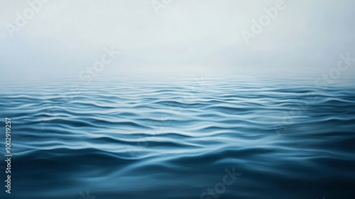 Calm ocean waves with a serene horizon