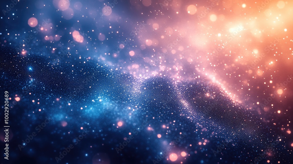Fototapeta premium Soft Gradient Transition from Navy Blue to Sky Blue for Background Design