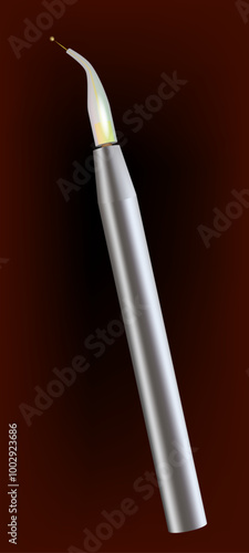 Laser dentistry instrument. Biolase laser technology in dentistry. Diode laser light laser dentistry