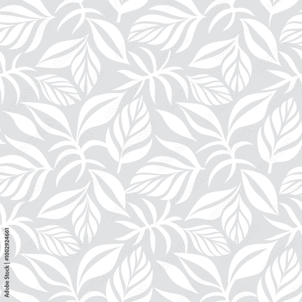 Seamless floral pattern with leaves vector Seamless floral pattern with leaves vector