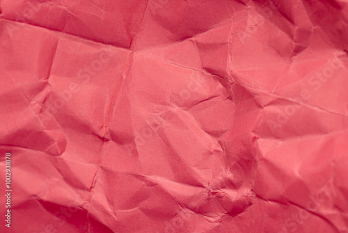 Wallpaper Mural heavily crumpled red paper as background Torontodigital.ca