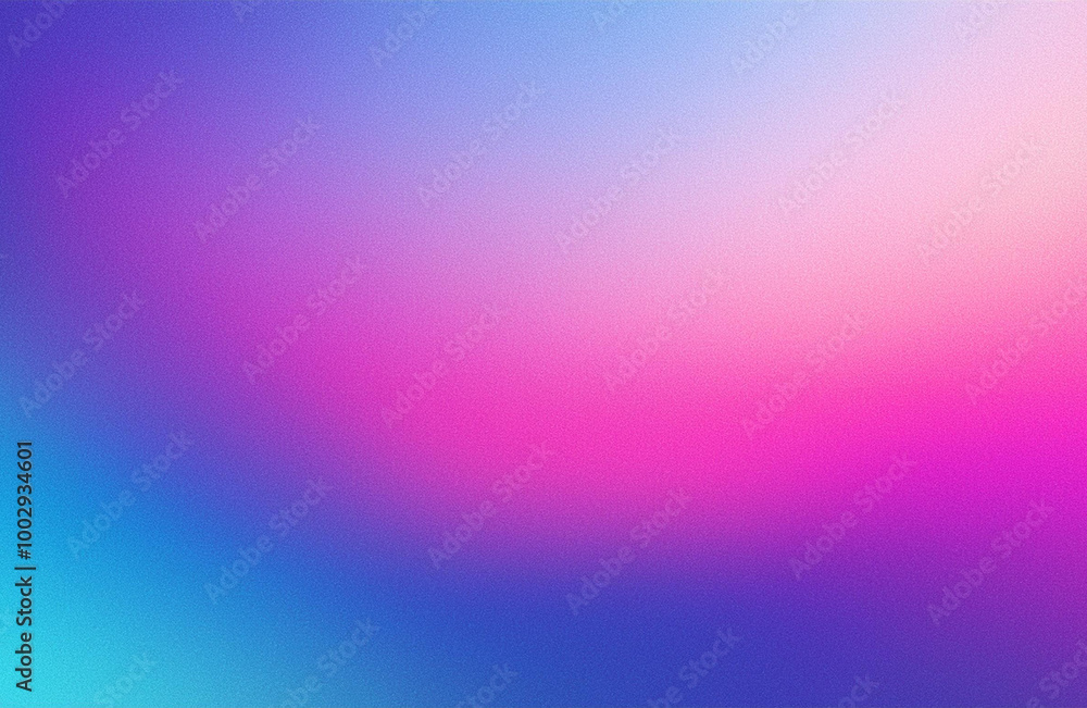 Obraz premium Pink magenta blue purple abstract color gradient background grainy texture effect web banner header poster design