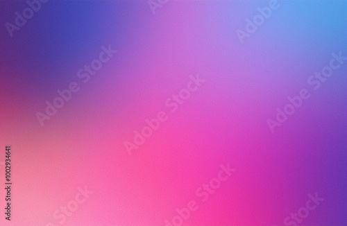 Pink magenta blue purple abstract color gradient background grainy texture effect web banner header poster design