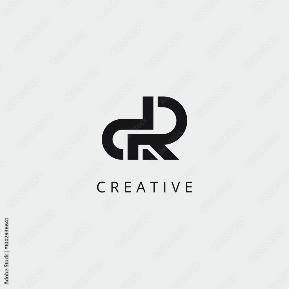 DR RD Modern Unique Letter Line Logo Design. Initial Vector Template. DR RD Modern Unique Letter Line Logo Design. Initial Vector Template.