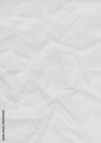 White crumpled paper texture background, balnk white paper texture background